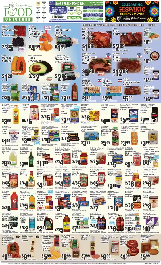 Food Universe catalogue in Brick NJ | Great offer for all customers | 2025-09-26T00:00:00.000Z - 2025-10-02T00:00:00.000Z