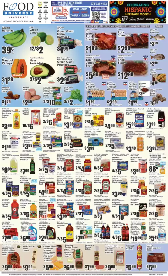 Food Universe catalogue in Long Island City NY | Exclusive deals and bargains | 2025-09-26T00:00:00.000Z - 2025-10-02T00:00:00.000Z