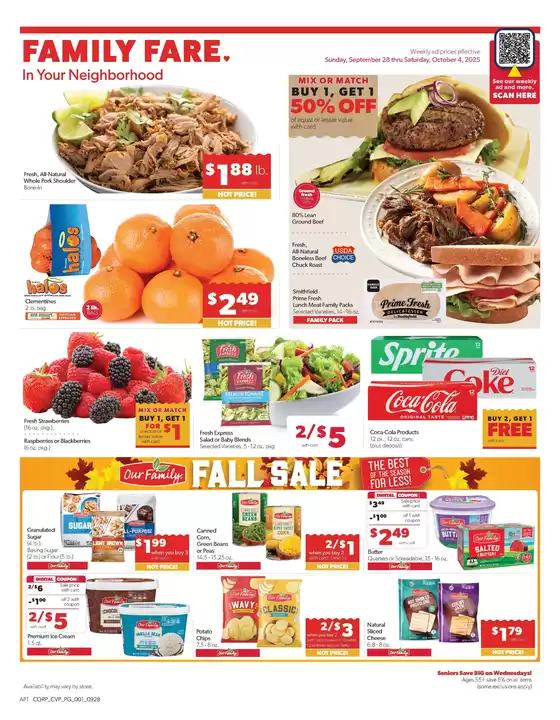 Family Fare catalogue in Brick NJ | Great discounts on selected products | 2025-09-26T00:00:00.000Z - 2025-09-27T00:00:00.000Z