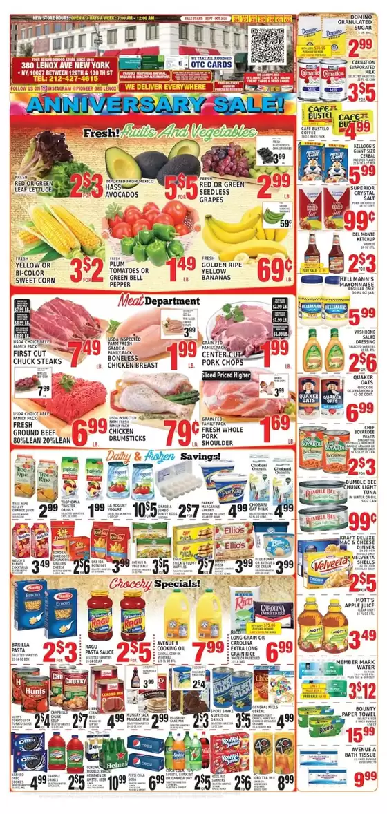 Pioneer Supermarkets catalogue in Vineland NJ | Top deals for all customers | 2025-09-26T00:00:00.000Z - 2025-10-02T00:00:00.000Z