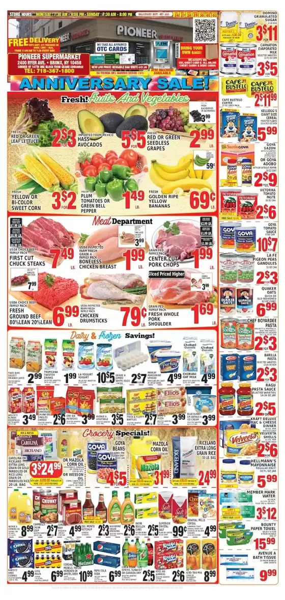 Pioneer Supermarkets catalogue in Vineland NJ | Great discounts on selected products | 2025-09-26T00:00:00.000Z - 2025-10-02T00:00:00.000Z
