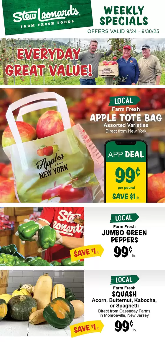 Stew Leonard's catalogue in Vineland NJ | Discover attractive offers | 2025-09-27T00:00:00.000Z - 2025-10-11T00:00:00.000Z