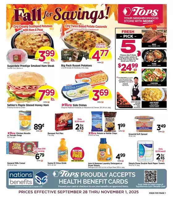 Tops catalogue in Monroeville PA | October Savings! | 2025-09-28T00:00:00.000Z - 2025-11-01T00:00:00.000Z
