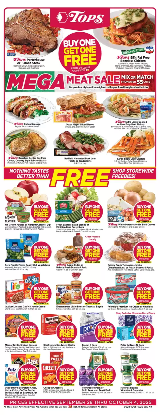 Tops catalogue in Monroeville PA | Top deals for all customers | 2025-09-28T00:00:00.000Z - 2025-10-04T00:00:00.000Z