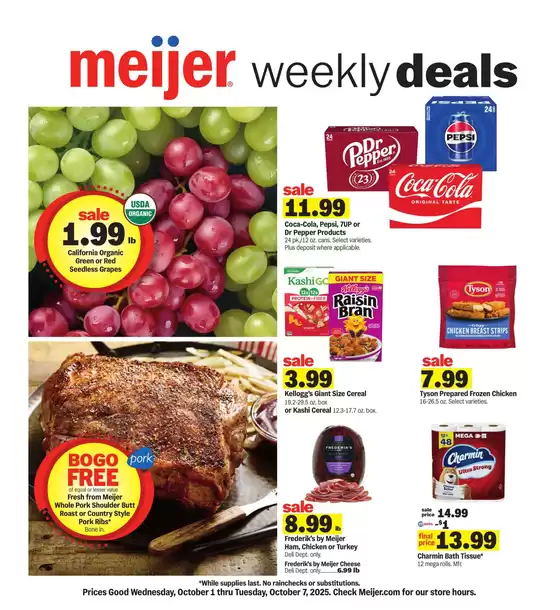 Meijer catalogue in Glendale AZ | Exclusive deals for our customers | 2025-10-01T00:00:00.000Z - 2025-10-07T00:00:00.000Z