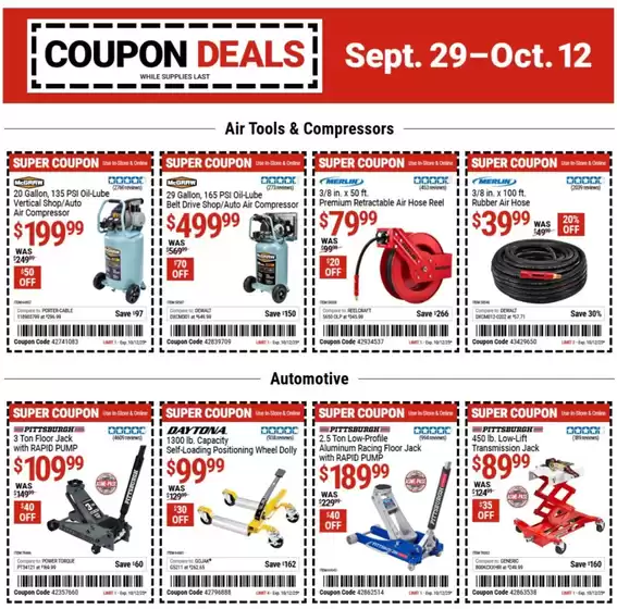 Harbor Freight Tools weekly ad