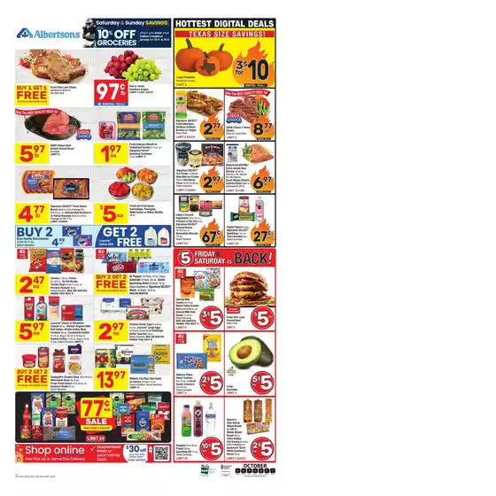 Albertsons catalogue in Gilroy CA | Current deals and offers | 2025-10-01T00:00:00.000Z - 2025-10-07T00:00:00.000Z