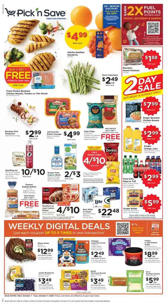 Pick'n Save catalogue in Aspen Hill MD | Weekly Ad | 2025-10-01T00:00:00.000Z - 2025-10-07T00:00:00.000Z