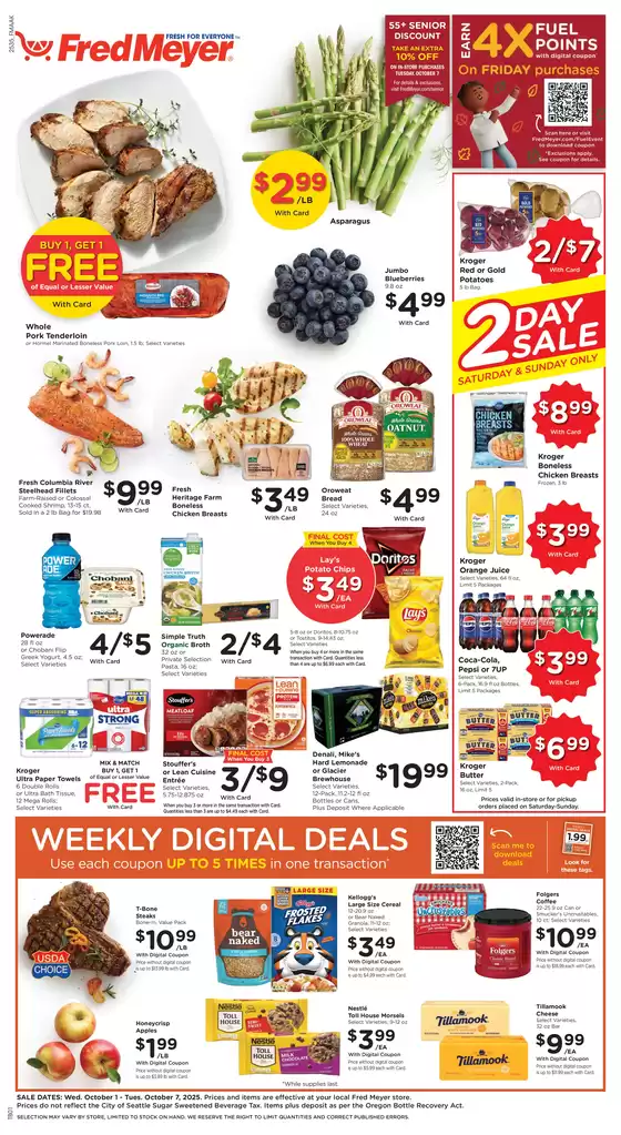 Fred Meyer catalogue in Kensington MD | Top deals and discounts | 2025-10-01T00:00:00.000Z - 2025-10-07T00:00:00.000Z
