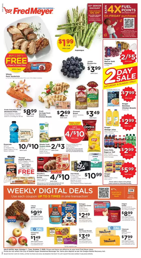 Fred Meyer catalogue in Kensington MD | Current special promotions | 2025-10-01T00:00:00.000Z - 2025-10-07T00:00:00.000Z
