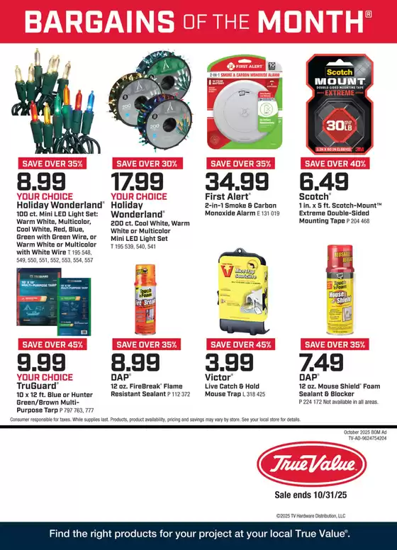 True Value catalogue in Normal IL | Weekly Ad True Value | 2025-10-01T00:00:00.000Z - 2025-10-31T00:00:00.000Z