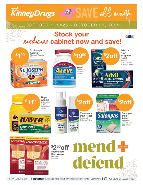 Kinney Drugs catalogue in Casa Grande AZ | New offers to discover | 2025-10-01T00:00:00.000Z - 2025-10-15T00:00:00.000Z
