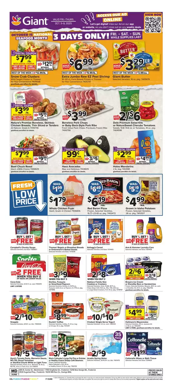 Giant Food catalogue in Philadelphia PA | Weekly Circular | 2025-10-03T00:00:00.000Z - 2025-10-09T00:00:00.000Z