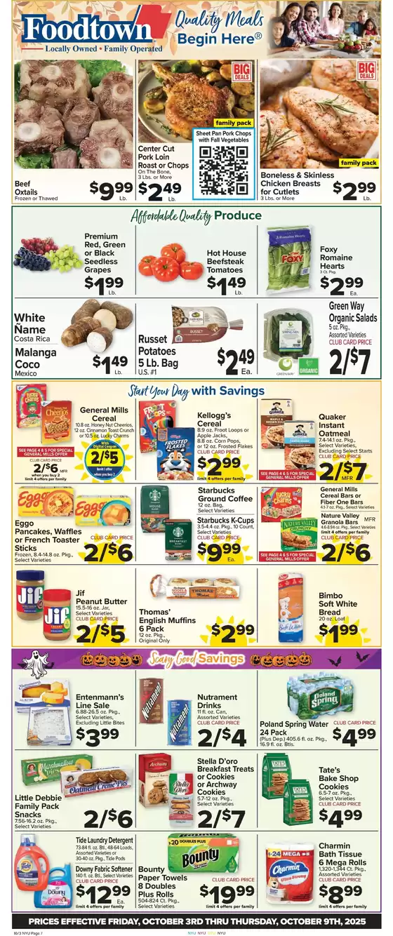 Foodtown supermarkets catalogue in Holland MI | Exclusive deals and bargains | 2025-10-03T00:00:00.000Z - 2025-10-09T00:00:00.000Z