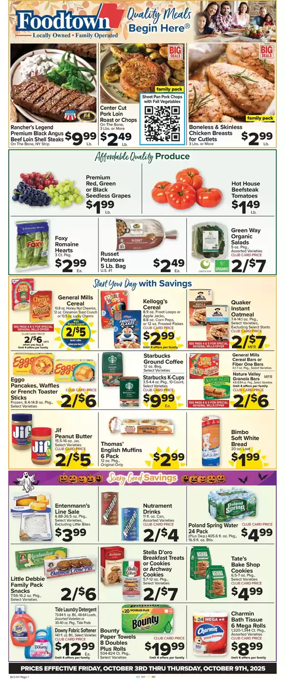 Foodtown supermarkets catalogue in Holland MI | Current bargains and offers | 2025-10-03T00:00:00.000Z - 2025-10-09T00:00:00.000Z