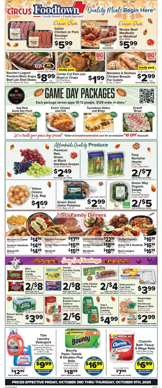 Foodtown supermarkets catalogue in Holland MI | Offers for bargain hunters | 2025-10-03T00:00:00.000Z - 2025-10-09T00:00:00.000Z