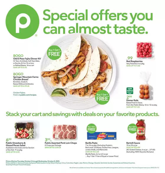 Publix catalogue in Charlottesville VA | Publix weekly ad | 2025-10-02T00:00:00.000Z - 2025-10-08T00:00:00.000Z