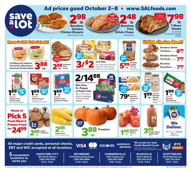 Save a Lot catalogue in Shelbyville IN | Great discounts on selected products | 2025-10-02T00:00:00.000Z - 2025-10-08T00:00:00.000Z