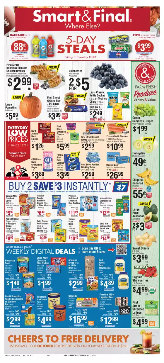 Smart & Final catalogue in Farmington NM | Weekly Ad Savings (10/01/2025 - 10/07/2025) | 2025-10-03T00:00:00.000Z - 2025-10-07T00:00:00.000Z