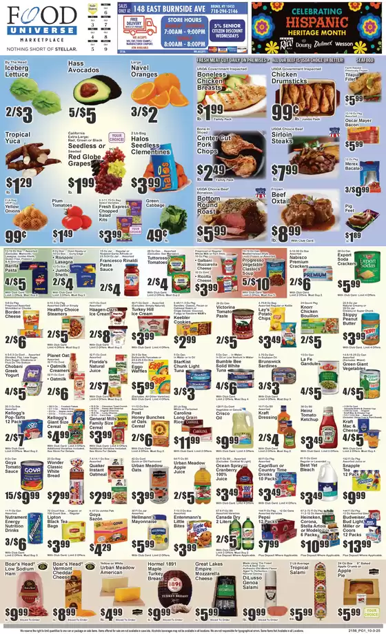 Food Universe catalogue in Metairie LA | Offers for bargain hunters | 2025-10-03T00:00:00.000Z - 2025-10-09T00:00:00.000Z