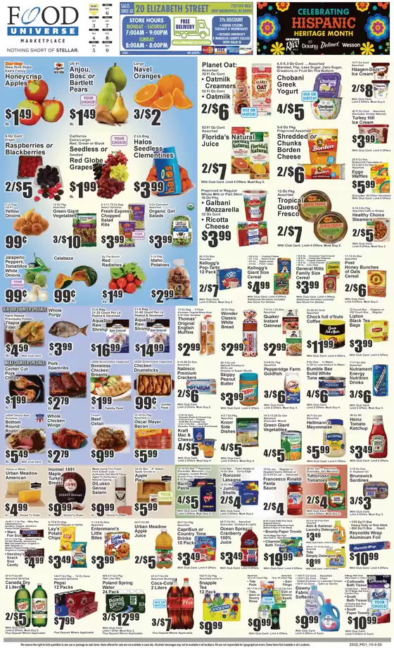 Food Universe catalogue in Quincy IL | Exclusive deals and bargains | 2025-10-03T00:00:00.000Z - 2025-10-09T00:00:00.000Z