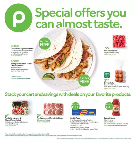 Publix catalogue in Ellettsville IN | Publix weekly ad | 2025-10-02T00:00:00.000Z - 2025-10-08T00:00:00.000Z