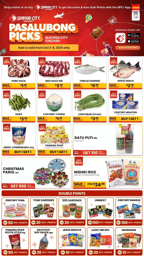 Seafood City catalogue in Chapin SC | Current bargains and offers | 2025-10-04T00:00:00.000Z - 2025-10-18T00:00:00.000Z