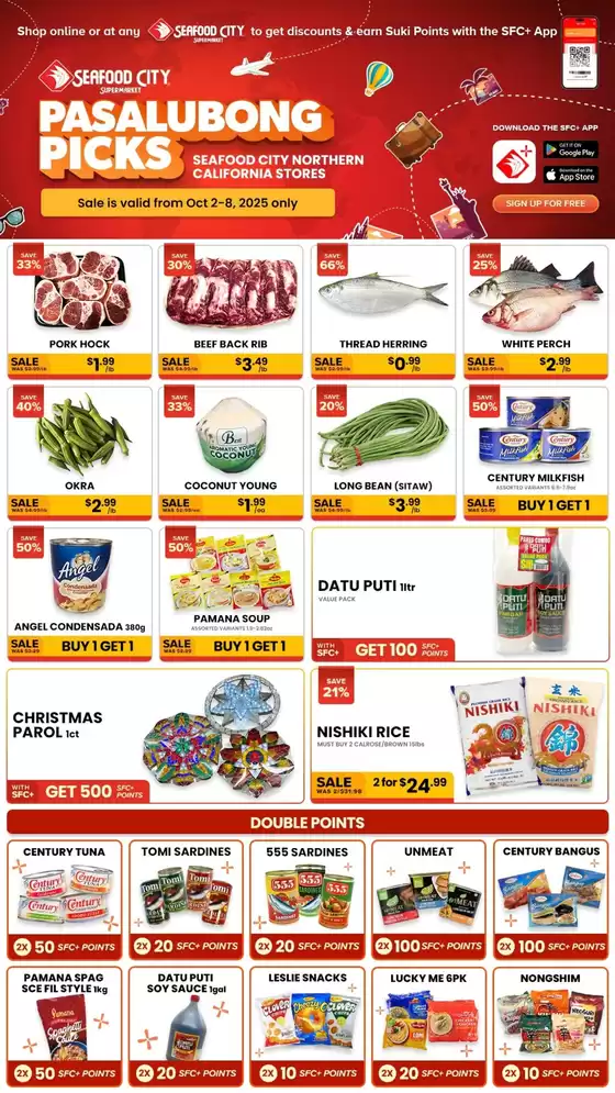 Seafood City catalogue in Chapin SC | Great discounts on selected products | 2025-10-04T00:00:00.000Z - 2025-10-18T00:00:00.000Z