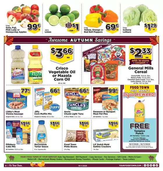 Food Town Instore Ad