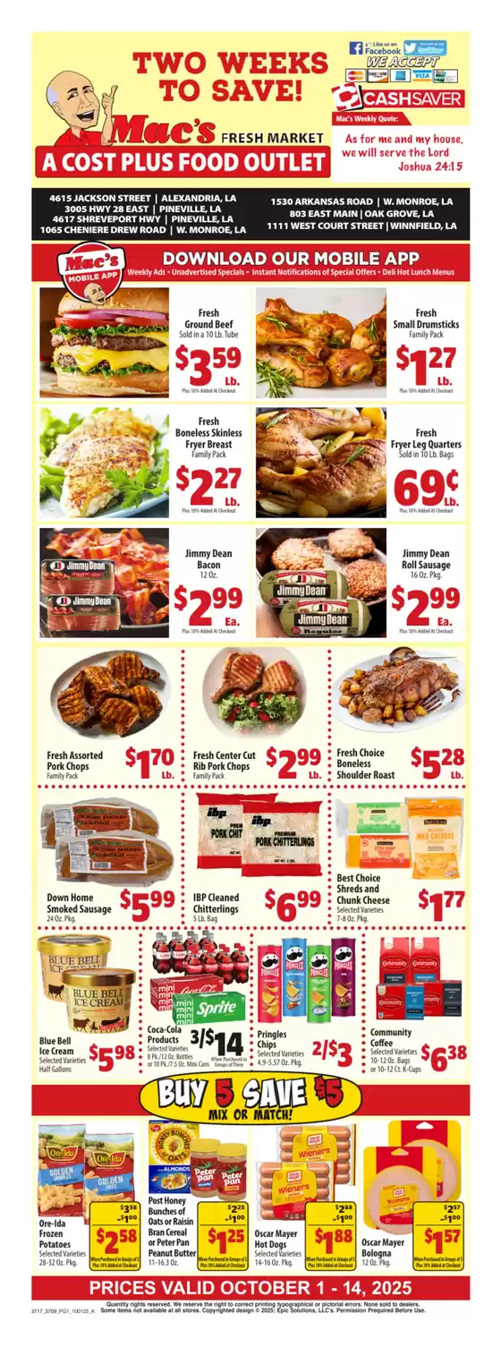 Mac's Market catalogue in Grand Forks ND | Special offers for you | 2025-10-04T00:00:00.000Z - 2025-10-18T00:00:00.000Z