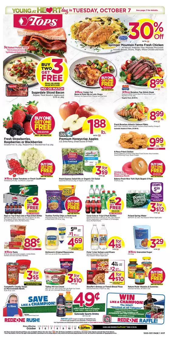 Tops catalogue in Asheboro NC | Top deals for all customers | 2025-10-05T00:00:00.000Z - 2025-10-11T00:00:00.000Z