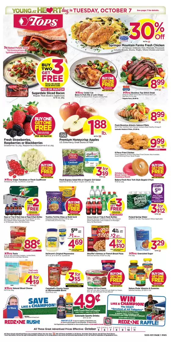 Tops catalogue in Asheboro NC | Exclusive deals for our customers | 2025-10-05T00:00:00.000Z - 2025-10-11T00:00:00.000Z