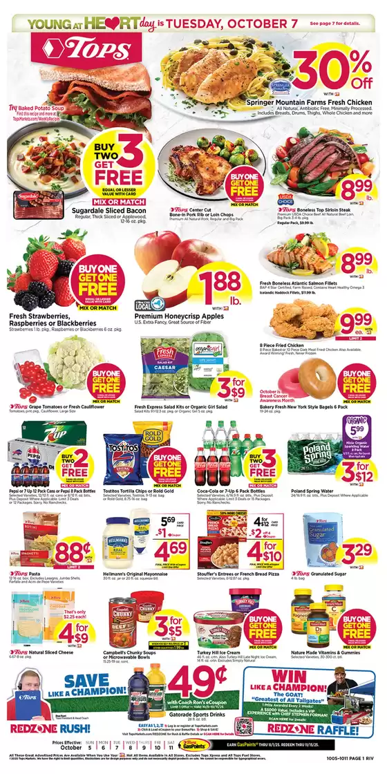 Tops catalogue in Asheboro NC | Wide range of offers | 2025-10-05T00:00:00.000Z - 2025-10-11T00:00:00.000Z