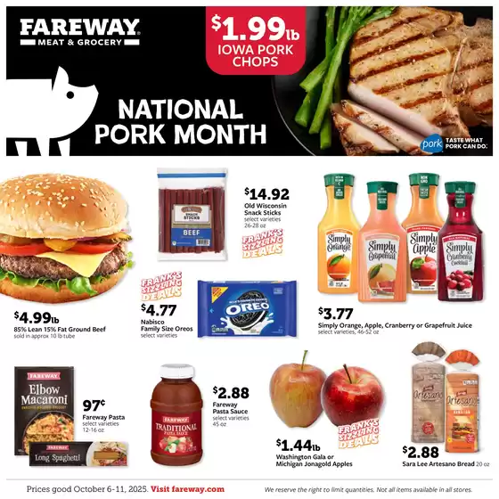 Fareway catalogue in Carmichael CA | Current special promotions | 2025-10-05T00:00:00.000Z - 2025-10-19T00:00:00.000Z