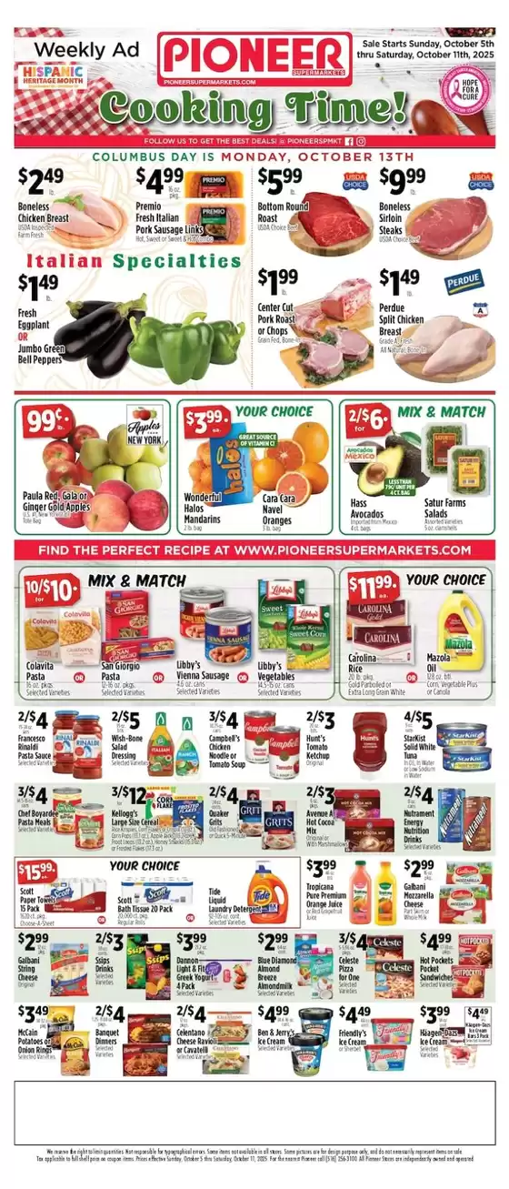 Pioneer Supermarkets catalogue | Attractive special offers for everyone | 2025-10-05T00:00:00.000Z - 2025-10-11T00:00:00.000Z