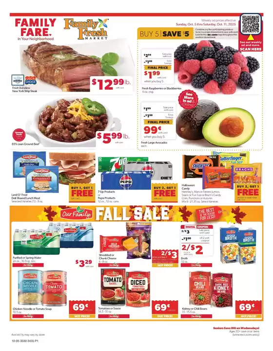 Family Fare catalogue in Le Claire IA | Top offers for all bargain hunters | 2025-10-05T00:00:00.000Z - 2025-10-11T00:00:00.000Z