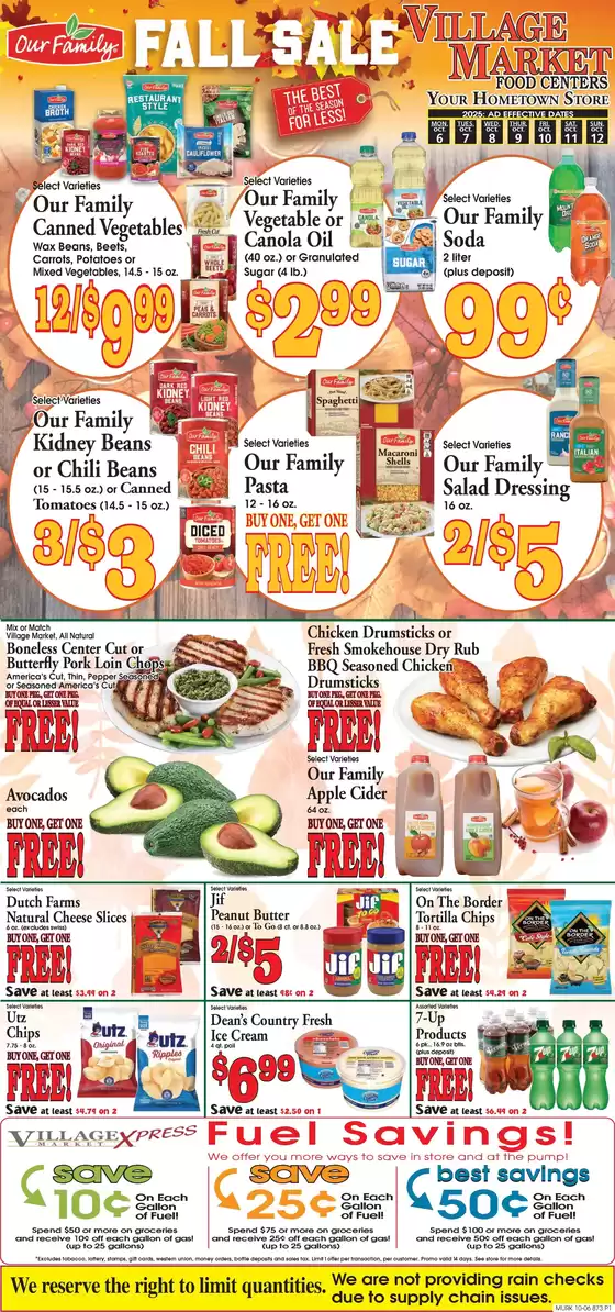 Village Market Food Centers catalogue in Farmington MI | Save now with our deals | 2025-10-06T00:00:00.000Z - 2025-10-12T00:00:00.000Z