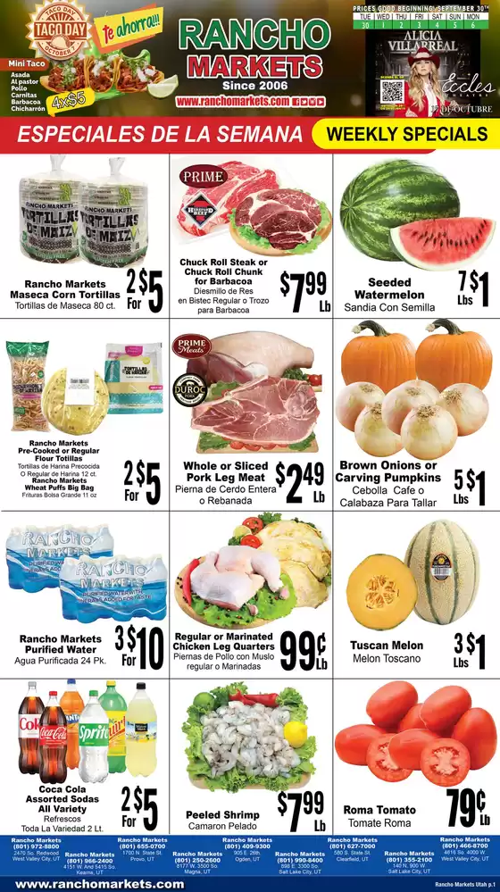 Rancho Markets catalogue | Exclusive bargains | 2025-09-30T00:00:00.000Z - 2025-10-06T00:00:00.000Z