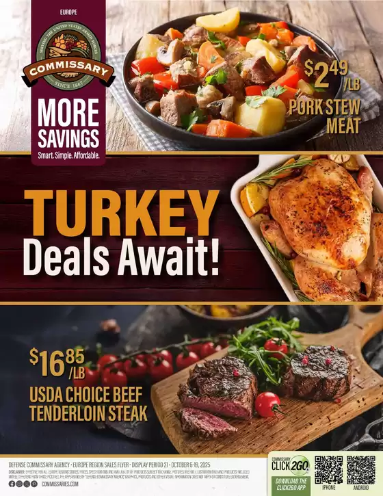 Commissary catalogue in Ellicott City MD | Current special promotions | 2025-10-06T00:00:00.000Z - 2025-10-19T00:00:00.000Z