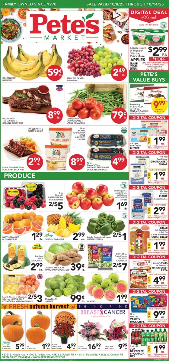 Pete's Fresh Market catalogue in Newberry FL | Great discounts on selected products | 2025-10-08T00:00:00.000Z - 2025-10-14T00:00:00.000Z