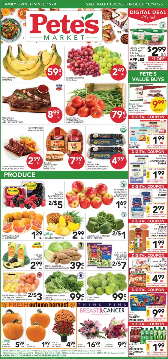 Pete's Fresh Market catalogue in Newberry FL | Great offer for all customers | 2025-10-08T00:00:00.000Z - 2025-10-14T00:00:00.000Z