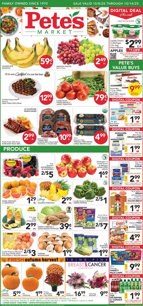 Pete's Fresh Market catalogue in Newberry FL | Save now with our deals | 2025-10-08T00:00:00.000Z - 2025-10-14T00:00:00.000Z