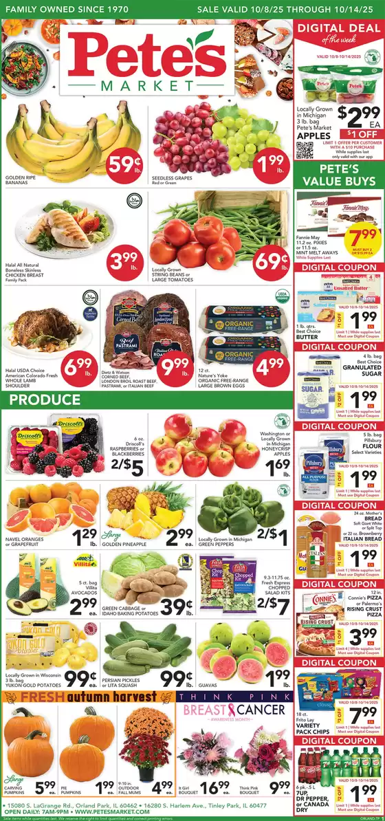 Pete's Fresh Market catalogue in Newberry FL | Top deals and discounts | 2025-10-08T00:00:00.000Z - 2025-10-14T00:00:00.000Z