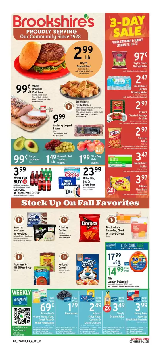 Brookshire's catalogue in Newberry FL | Current special promotions | 2025-10-08T00:00:00.000Z - 2025-10-14T00:00:00.000Z