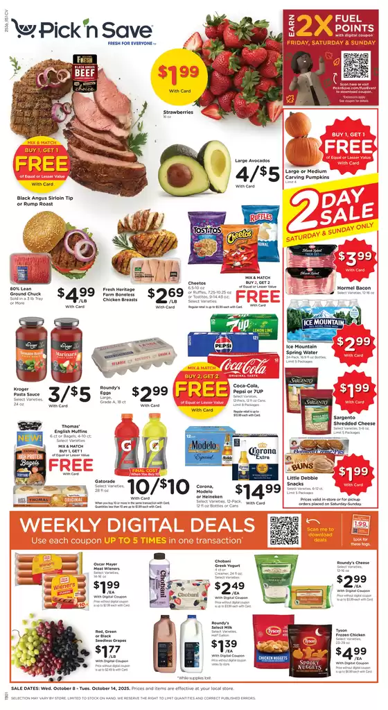 Pick'n Save catalogue in Merced CA | Discounts and promotions | 2025-10-08T00:00:00.000Z - 2025-10-14T00:00:00.000Z
