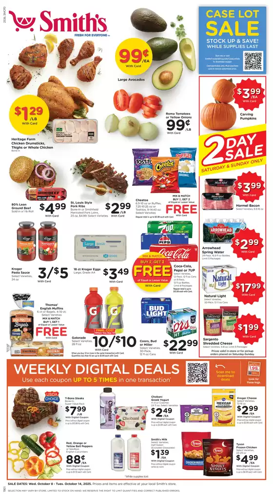 Smith's catalogue in Merced CA | Great discounts on selected products | 2025-10-08T00:00:00.000Z - 2025-10-14T00:00:00.000Z