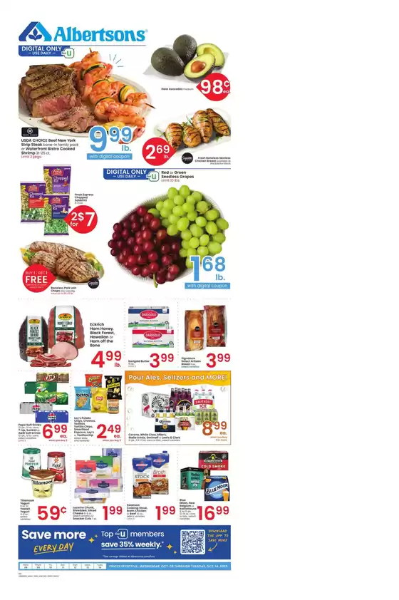 Albertsons catalogue in Missoula MT | Discover attractive offers | 2025-10-08T00:00:00.000Z - 2025-10-14T00:00:00.000Z
