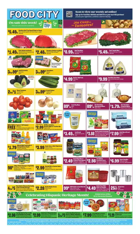 Food City catalogue in Merced CA | Offers for bargain hunters | 2025-10-08T00:00:00.000Z - 2025-10-14T00:00:00.000Z