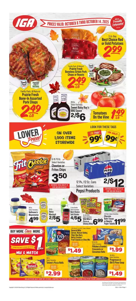 IGA catalogue in Merced CA | Current deals and offers | 2025-10-08T00:00:00.000Z - 2025-10-14T00:00:00.000Z