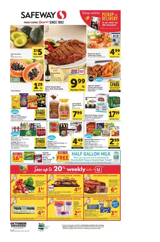 Safeway catalogue in Inwood NY | Discover attractive offers | 2025-10-08T00:00:00.000Z - 2025-10-14T00:00:00.000Z
